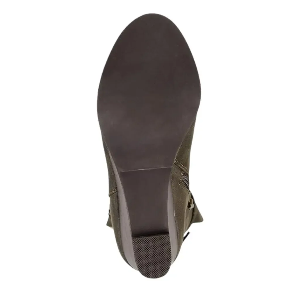 Journee Women's Jezebel Over The Knee Wide Calf Boots Olive Size 5 1/2